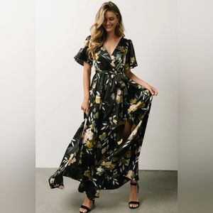 Baltic Born: Sicily Satin Maxi Dress